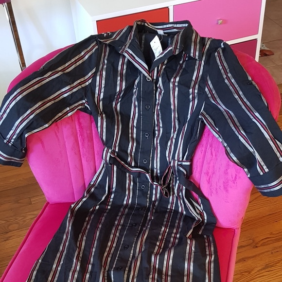 NWT Tristan Preppy Striped Dress - Picture 5 of 14
